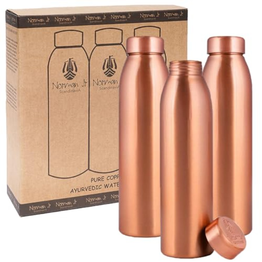 Ayurvedic & Herbal Wellness Kits - Copper Water Bottle 1L - Gift