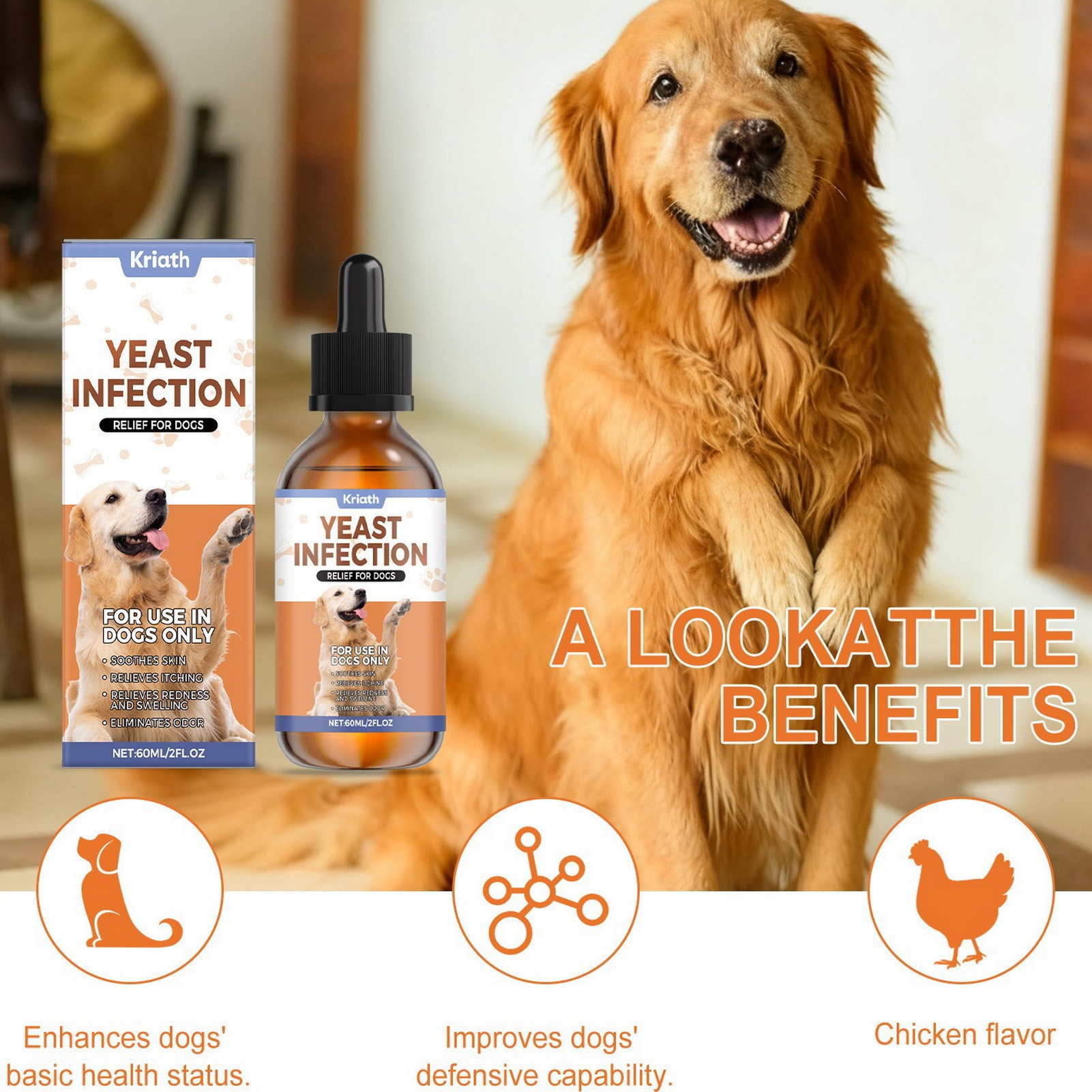 60ml Chicken Flavor Herbal-Dro - Herbal Wellness Drops 评论和价格
