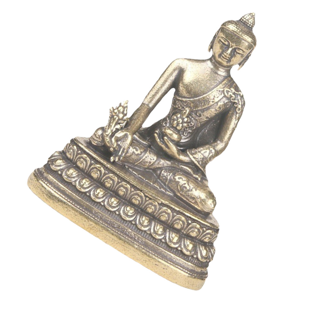 Vintage Brass Buddha Statue Sc - Ayurvedic & Herbal Wellness Kits 评论和价格