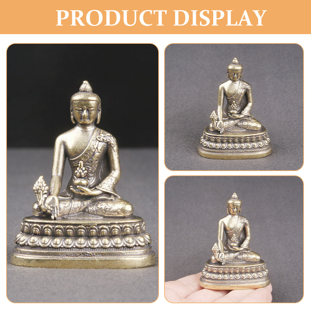 Vintage Brass Buddha Statue Sc - Ayurvedic & Herbal Wellness Kits 评论和价格