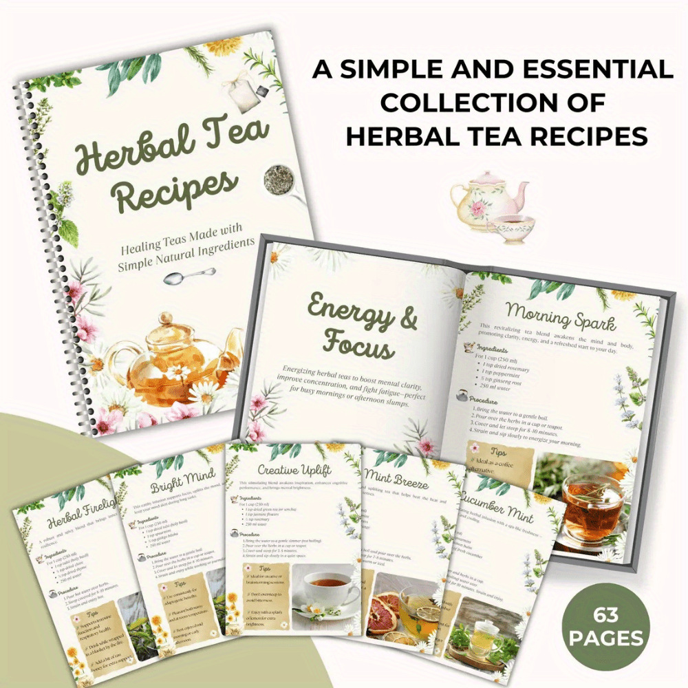 Herbal Tea Recipes Book – Natu - Herbal Wellness Book 评论和价格
