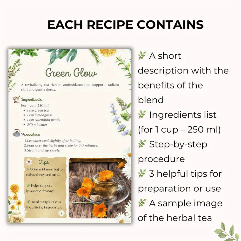 Herbal Tea Recipes Book – Natu - Herbal Wellness Book 评论和价格