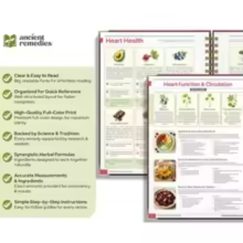 Natural Healing Manual Spiral  - Herbal Wellness Book 评论和价格