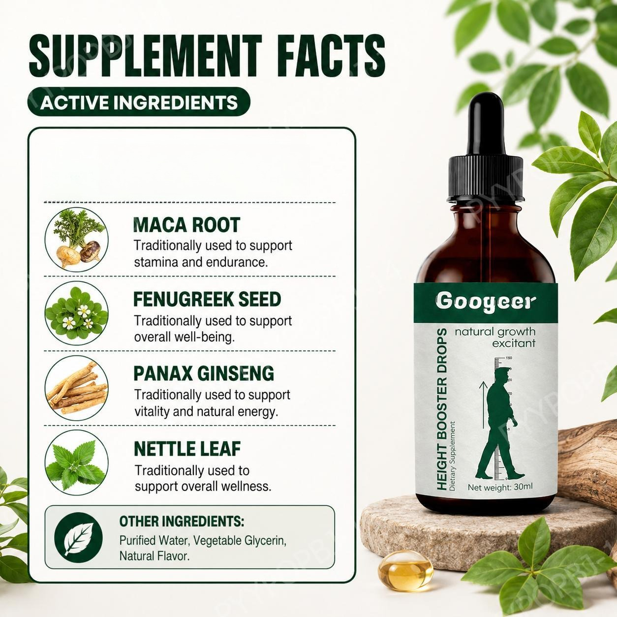 Googeer Vitamin D3 Calcium Cit - Herbal Wellness Drops 评论和价格