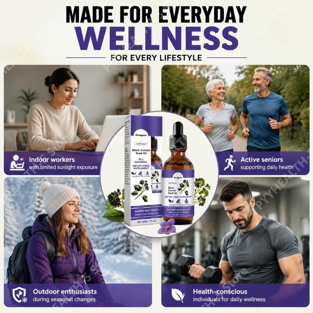 Black Currant Seed Oil Drops 3 - Herbal Wellness Drops 评论和价格