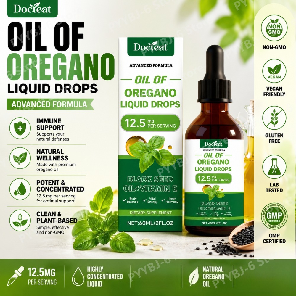 Oregano Oil Liquid Drops 60ml  - Herbal Wellness Drops 评论和价格